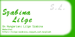 szabina lilge business card